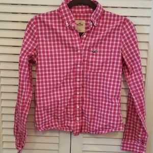Pink Hollister Flannel
